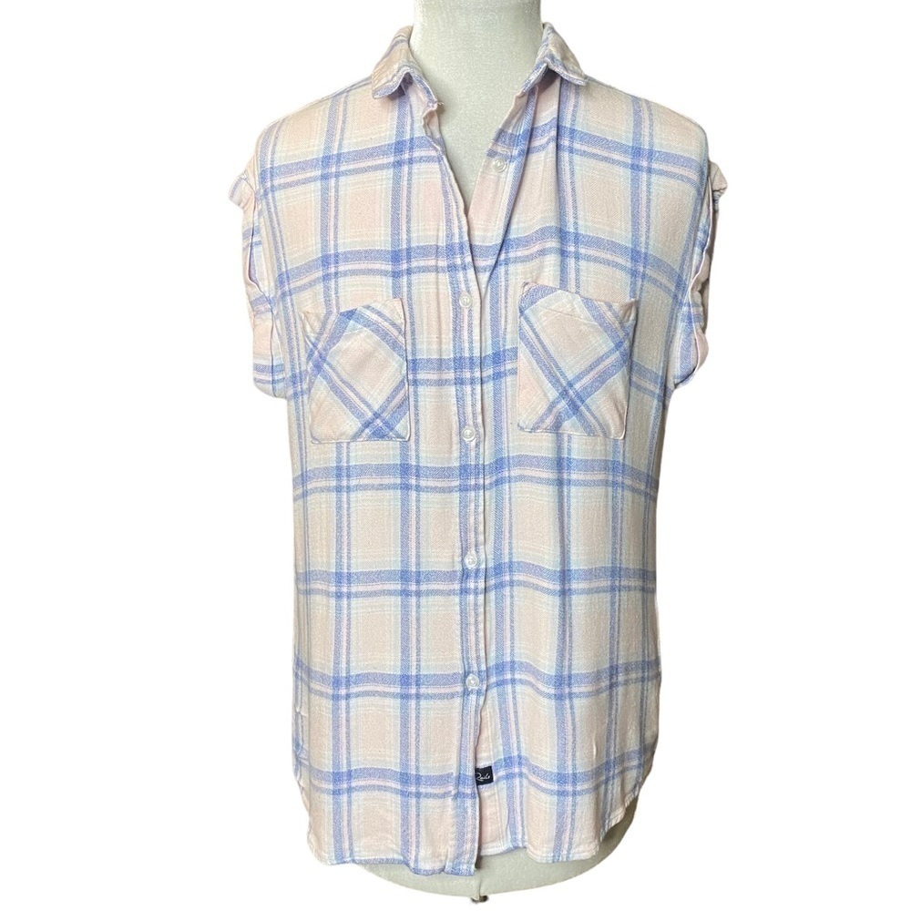 Rails Short Sleeves Plaid Shirt. Size Small